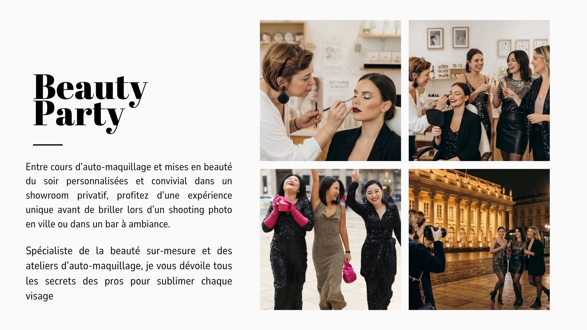 Atelier ou EVJF, privatisé une séance maquillage et un shooting photo pour un event entre amies mémorable